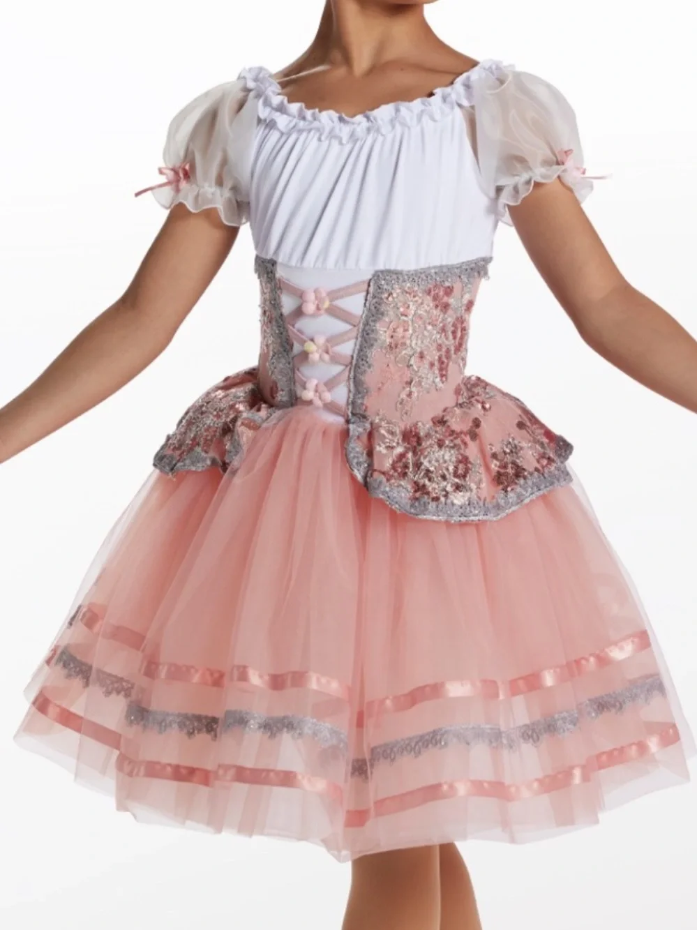 Weissman Giselle Waltz blush ballet  milkmaid-style dance costume size LC
